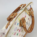 LOUIS VUITTON Monogram Multicolor Alma Hand Bag White M92647 LV Auth BA11955V-6