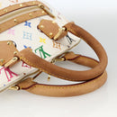 LOUIS VUITTON Monogram Multicolor Alma Hand Bag White M92647 LV Auth BA11955V-7