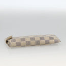 LOUIS VUITTON Damier Azur Etui A Lunettes MM Glasses Case N60025 LV Auth BA11958-4