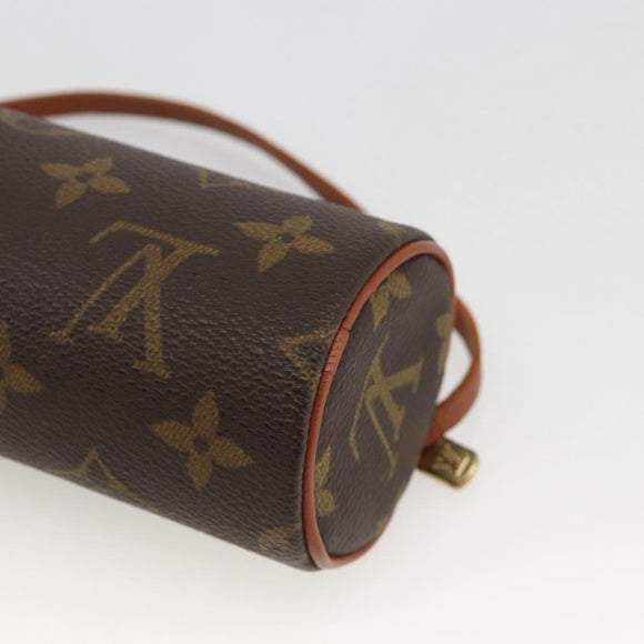 LOUIS VUITTON Monogram Papillon Pouch LV Auth BA11962