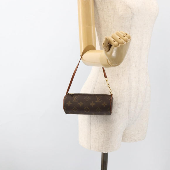 LOUIS VUITTON Monogram Papillon Pouch LV Auth BA11962