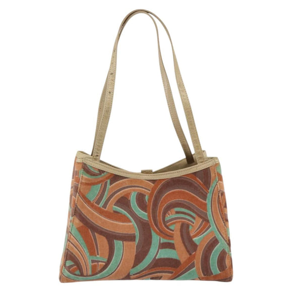 Gianni Versace Hand Bag Velor Multicolor Auth BA11964A