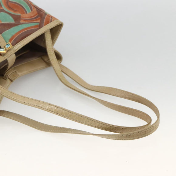 Gianni Versace Hand Bag Velor Multicolor Auth BA11964A