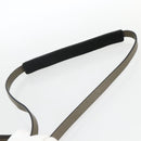 VALENTINO Hand Bag Nylon 2way Khaki Silver Auth BA11966A-15