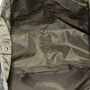 VALENTINO Hand Bag Nylon 2way Khaki Silver Auth BA11966A-10