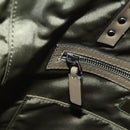 VALENTINO Hand Bag Nylon 2way Khaki Silver Auth BA11966A-23