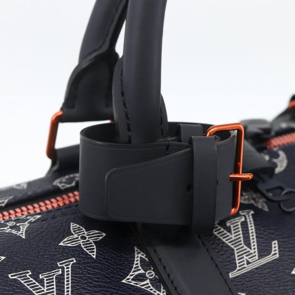 LOUIS VUITTON Ink Up Side Down Keepall Bandouliere 50 Bag M43684 Auth BA11968SAM