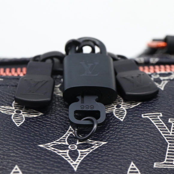 LOUIS VUITTON Ink Up Side Down Keepall Bandouliere 50 Bag M43684 Auth BA11968SAM