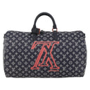 LOUIS VUITTON Ink Up Side Down Keepall Bandouliere 50 Bag M43684 Auth BA11968SAM-13