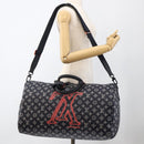 LOUIS VUITTON Ink Up Side Down Keepall Bandouliere 50 Bag M43684 Auth BA11968SAM-30