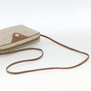 Christian Dior Honeycomb Canvas Shoulder Bag PVC Beige Gold Auth BA11969-7