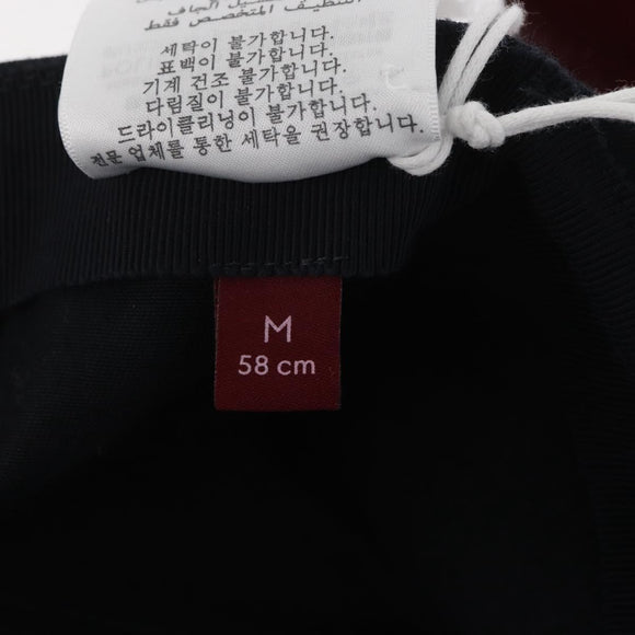 GUCCI Cap Canvas Black Auth BA11971A