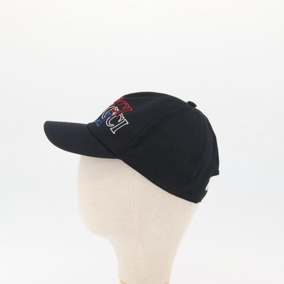 GUCCI Cap Canvas Black Auth BA11971A