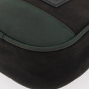 CHANEL Sports Line Shoulder Bag Canvas Green CC Auth BA11975-15