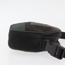 CHANEL Sports Line Shoulder Bag Canvas Green CC Auth BA11975-3