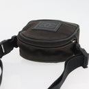 CHANEL Sports Line Shoulder Bag Canvas Green CC Auth BA11975-6