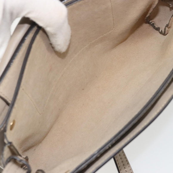 Chloe Fay Shoulder Bag Leather Suede Gray Gold Auth BA11981