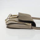 Chloe Fay Shoulder Bag Leather Suede Gray Gold Auth BA11981-3