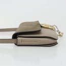 Chloe Fay Shoulder Bag Leather Suede Gray Gold Auth BA11981-4