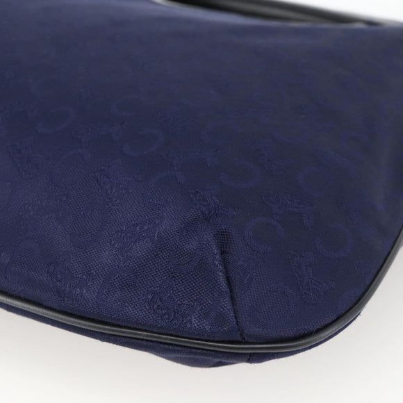 CELINE C Sulky Hand Bag Canvas Navy Auth BA11982A