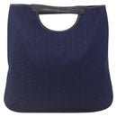CELINE C Sulky Hand Bag Canvas Navy Auth BA11982A-2