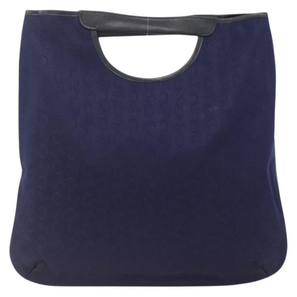 CELINE C Sulky Hand Bag Canvas Navy Auth BA11982A