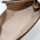 LOUIS VUITTON Monogram Trousse Demi Ronde Cosmetic Pouch M47520 LV Auth BA11983-10
