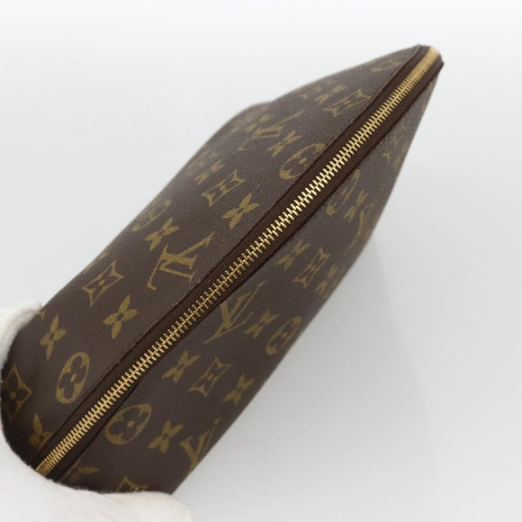 LOUIS VUITTON Monogram Trousse Demi Ronde Cosmetic Pouch M47520 LV Auth BA11983