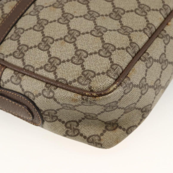 GUCCI GG Supreme Shoulder Bag PVC Beige Gold 001 56 0942 Auth BA11984