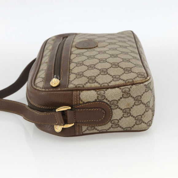 GUCCI GG Supreme Shoulder Bag PVC Beige Gold 001 56 0942 Auth BA11984