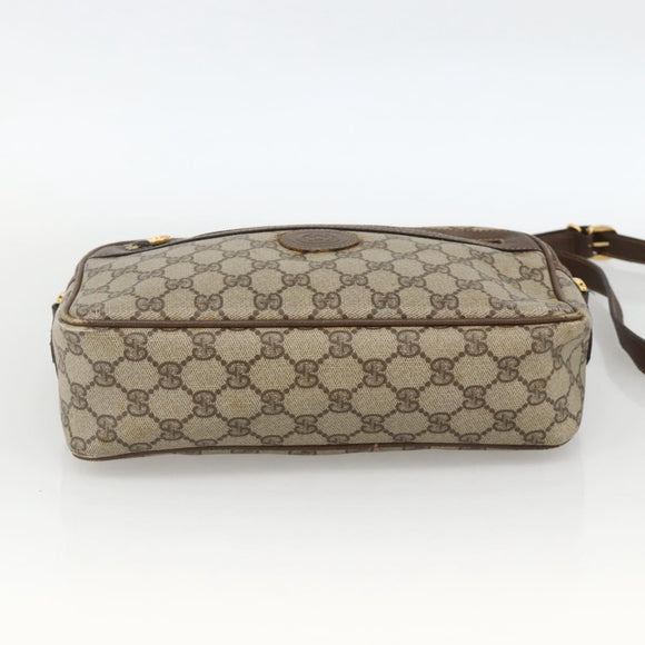 GUCCI GG Supreme Shoulder Bag PVC Beige Gold 001 56 0942 Auth BA11984