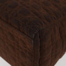 Christian Dior Canage Lady Dior Hand Bag Nylon Brown Gold Auth BA11985-16