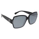 CHANEL COCO Mark Sunglasses plastic Black 5385-A CC Auth BA11986-1