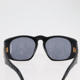 CHANEL COCO Mark Matelasse Sunglasses plastic Black 01450 94305 CC Auth BA11987 - 0