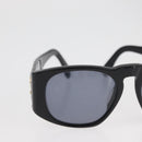 CHANEL COCO Mark Matelasse Sunglasses plastic Black 01450 94305 CC Auth BA11987-3