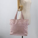 CHANEL New Travel Line Tote Bag Nylon Pink Gold CC Auth BA11991-24