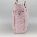 CHANEL New Travel Line Tote Bag Nylon Pink Gold CC Auth BA11991-4