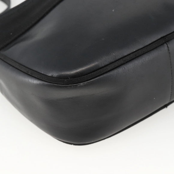 Salvatore Ferragamo Vala Shoulder Bag Leather Black Gold Auth BA11993