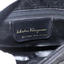 Salvatore Ferragamo Vala Shoulder Bag Leather Black Gold Auth BA11993-12
