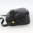 Salvatore Ferragamo Vala Shoulder Bag Leather Black Gold Auth BA11993-3