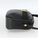 Salvatore Ferragamo Vala Shoulder Bag Leather Black Gold Auth BA11993-4