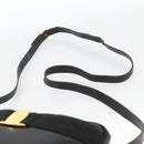 Salvatore Ferragamo Vala Shoulder Bag Leather Black Gold Auth BA11993-8