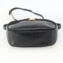 Salvatore Ferragamo Vala Shoulder Bag Leather Black Gold Auth BA11993-5