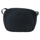 Salvatore Ferragamo Vala Shoulder Bag Suede Navy Gold Auth BA11994-2