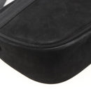 Salvatore Ferragamo Vala Shoulder Bag Suede Black Gold Auth BA11995-14