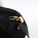 Salvatore Ferragamo Vala Shoulder Bag Suede Black Gold Auth BA11995-10