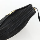 Salvatore Ferragamo Vala Shoulder Bag Suede Black Gold Auth BA11995-6