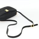 Salvatore Ferragamo Vala Shoulder Bag Suede Black Gold Auth BA11995-7