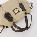Burberrys Hand Bag Canvas Leather 2 Set Brown Beige Auth BA11996-13