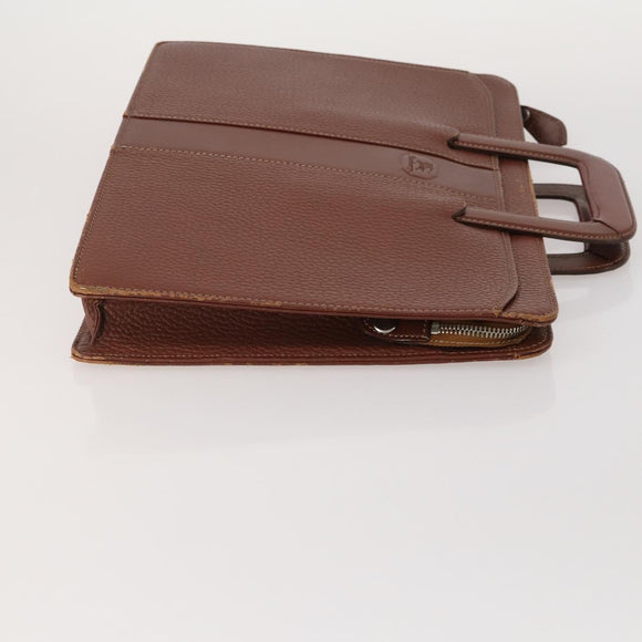 Burberrys Hand Bag Canvas Leather 2 Set Brown Beige Auth BA11996